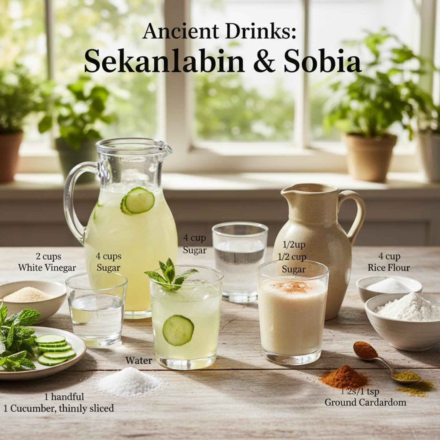 Ancient Drinks: Sekanjabin & Sobia