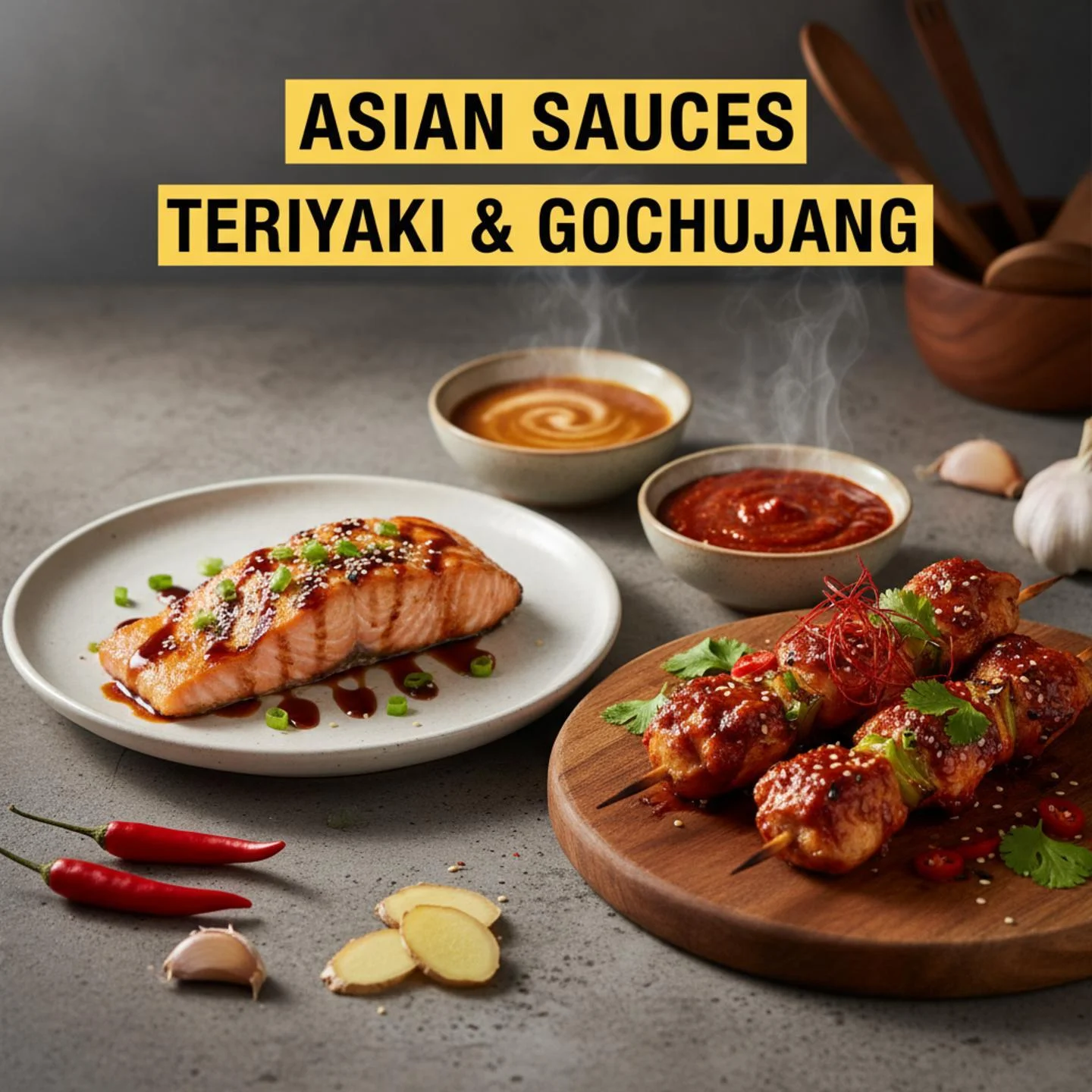 Asian Sauces: Teriyaki & Gochujang