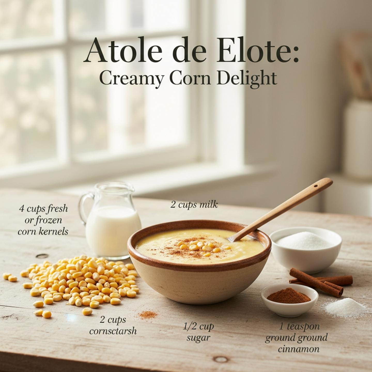 Atole de Elote: Creamy Corn Delight
