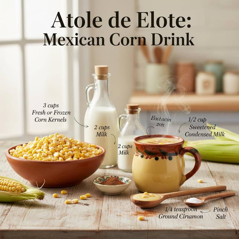 Atole de Elote: Mexican Corn Drink