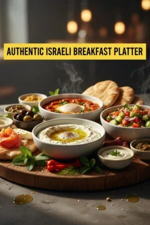 Authentic Israeli Breakfast Platter