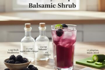Blackberry Jalapeno Balsamic Shrub