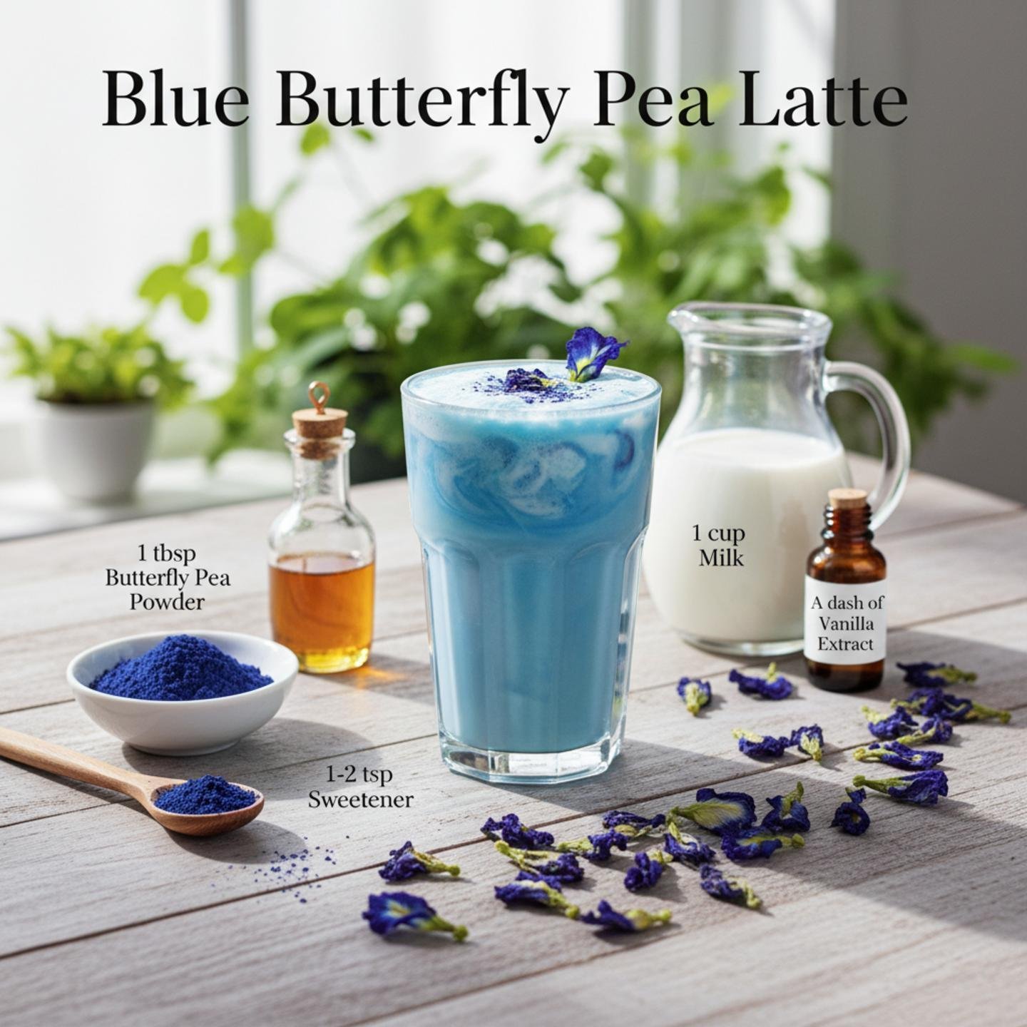 Blue Butterfly Pea Latte