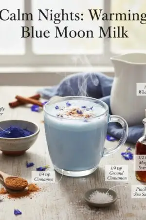 Calm Nights: Warming Blue Moon Milk