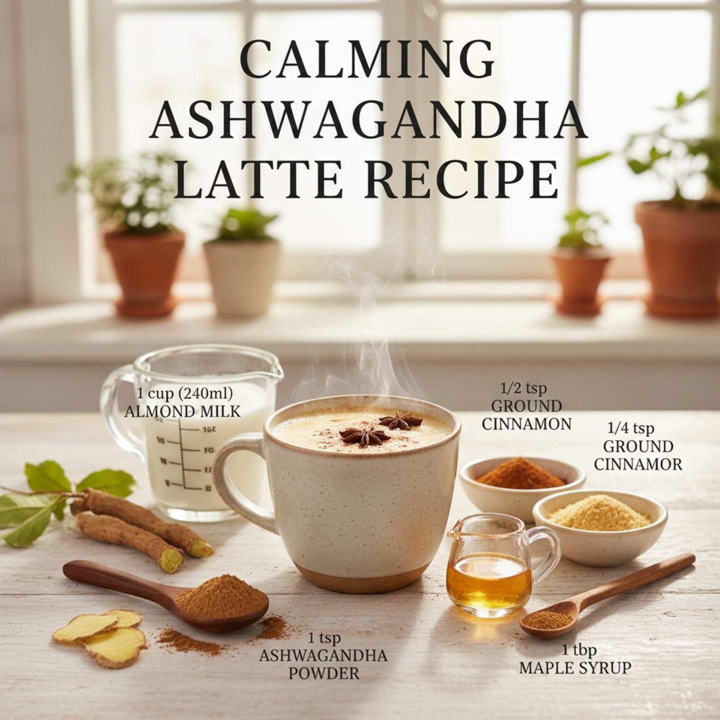 Calming Ashwagandha Latte Recipe