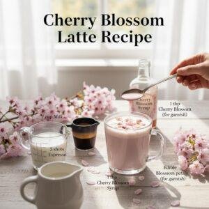 Cherry Blossom Latte Recipe
