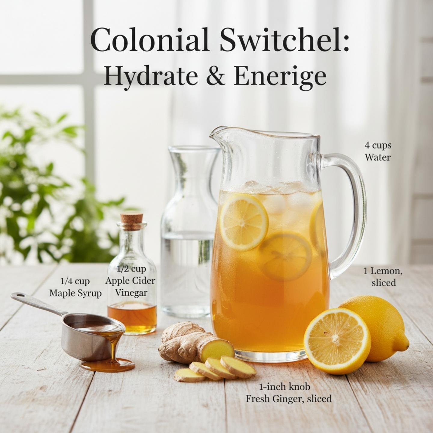 Colonial Switchel: Hydrate & Energize