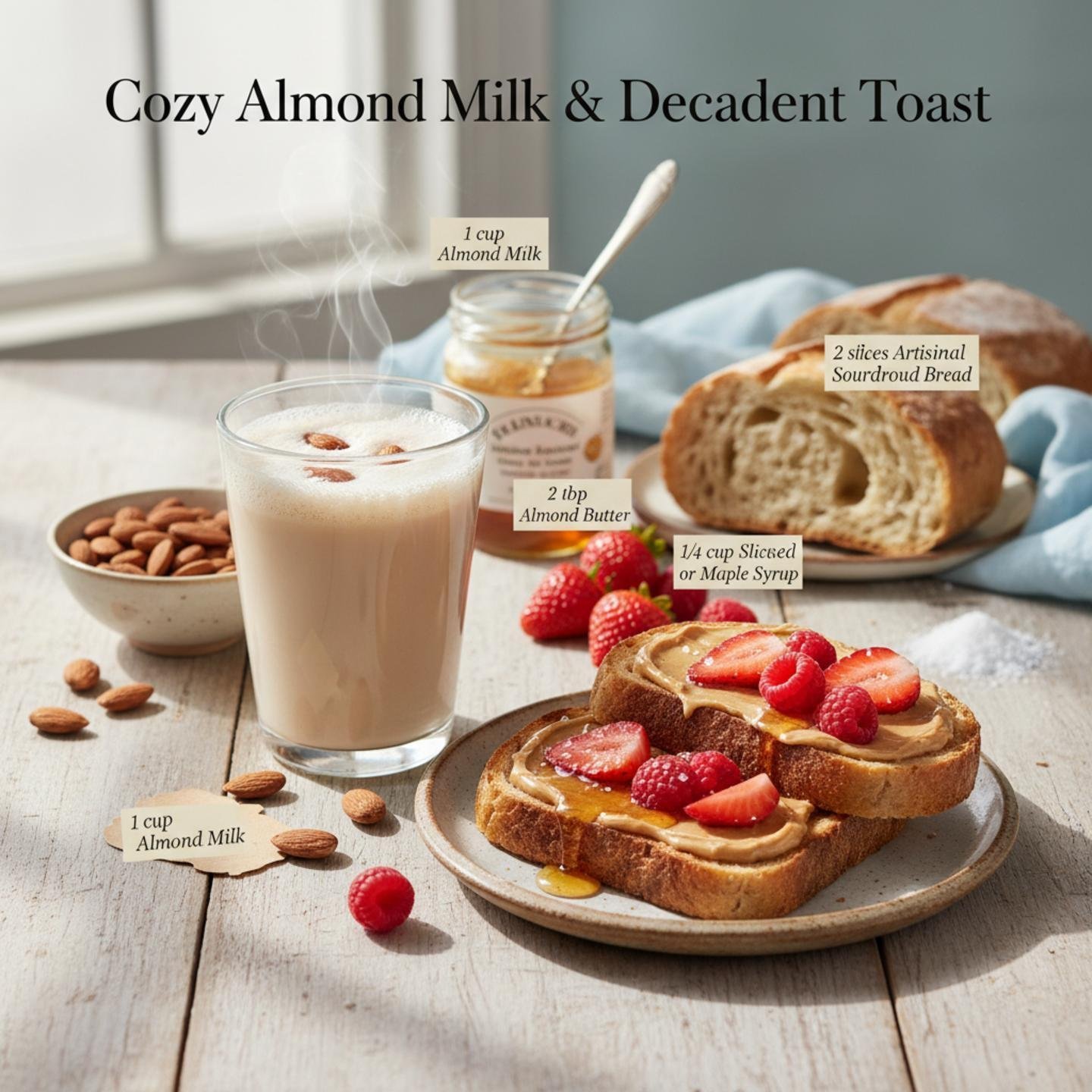 Cozy Almond Milk & Decadent Toast