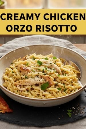 Creamy Chicken Orzo Risotto