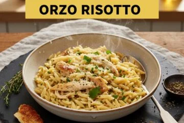 Creamy Chicken Orzo Risotto