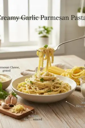 Creamy Garlic Parmesan Pasta