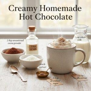 Creamy Homemade Hot Chocolate
