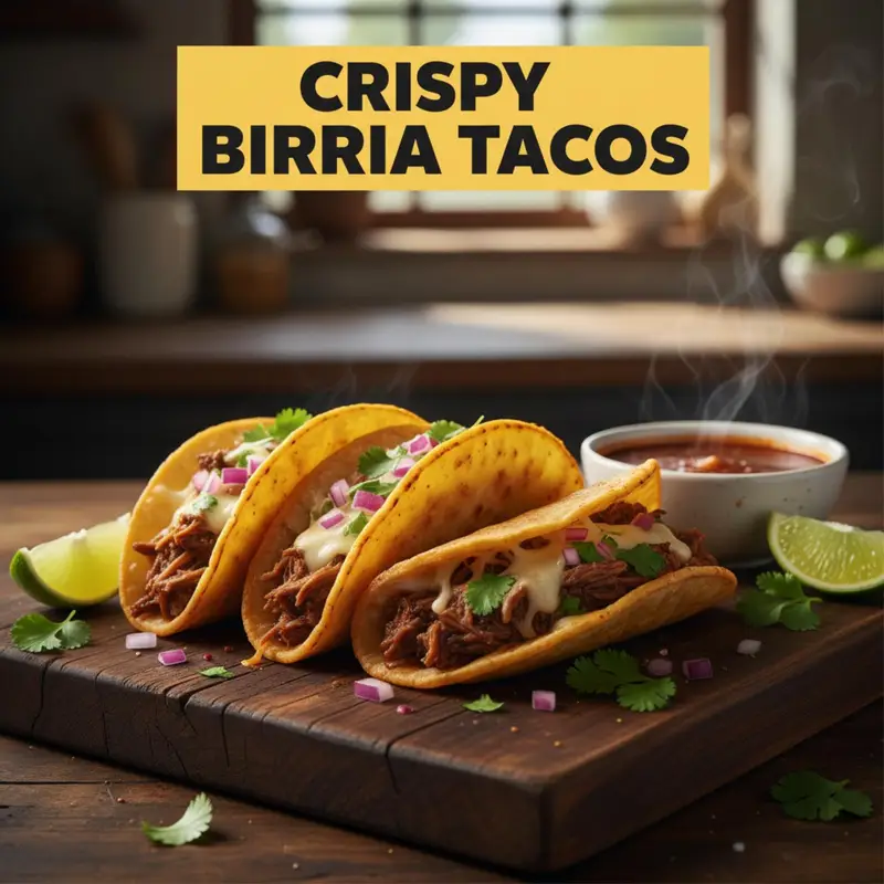 Crispy Birria Tacos