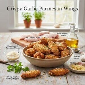 Crispy Garlic Parmesan Wings