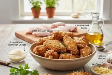 Crispy Garlic Parmesan Wings