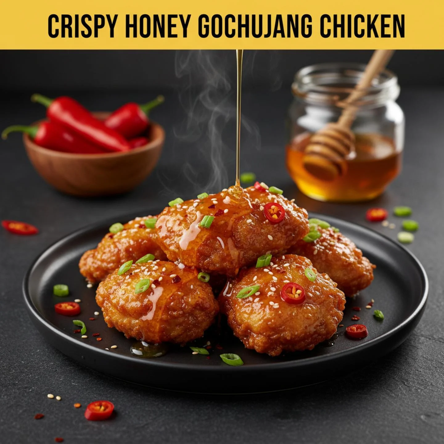 Crispy Honey Gochujang Chicken