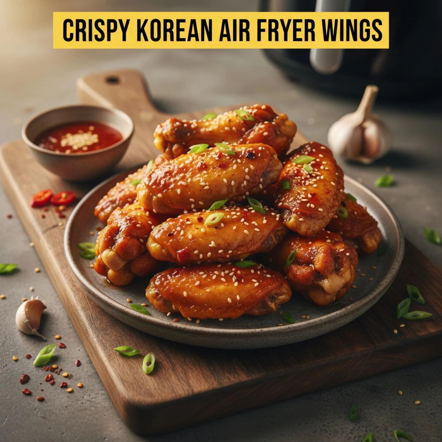 Crispy Korean Air Fryer Wings