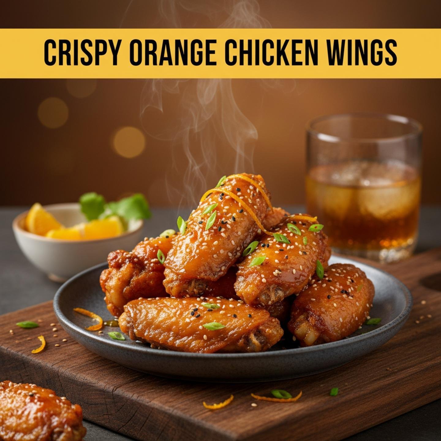 Crispy Orange Chicken Wings