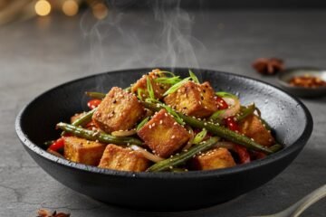Crispy Tofu & Green Bean Stir-Fry