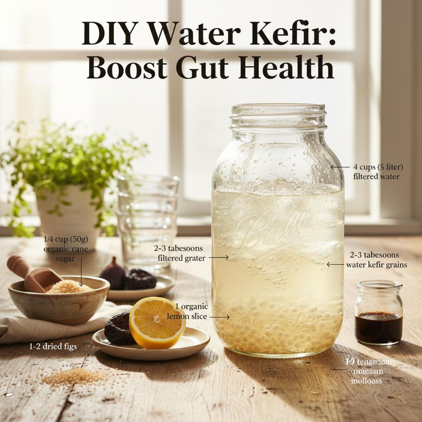 DIY Water Kefir: Boost Gut Health