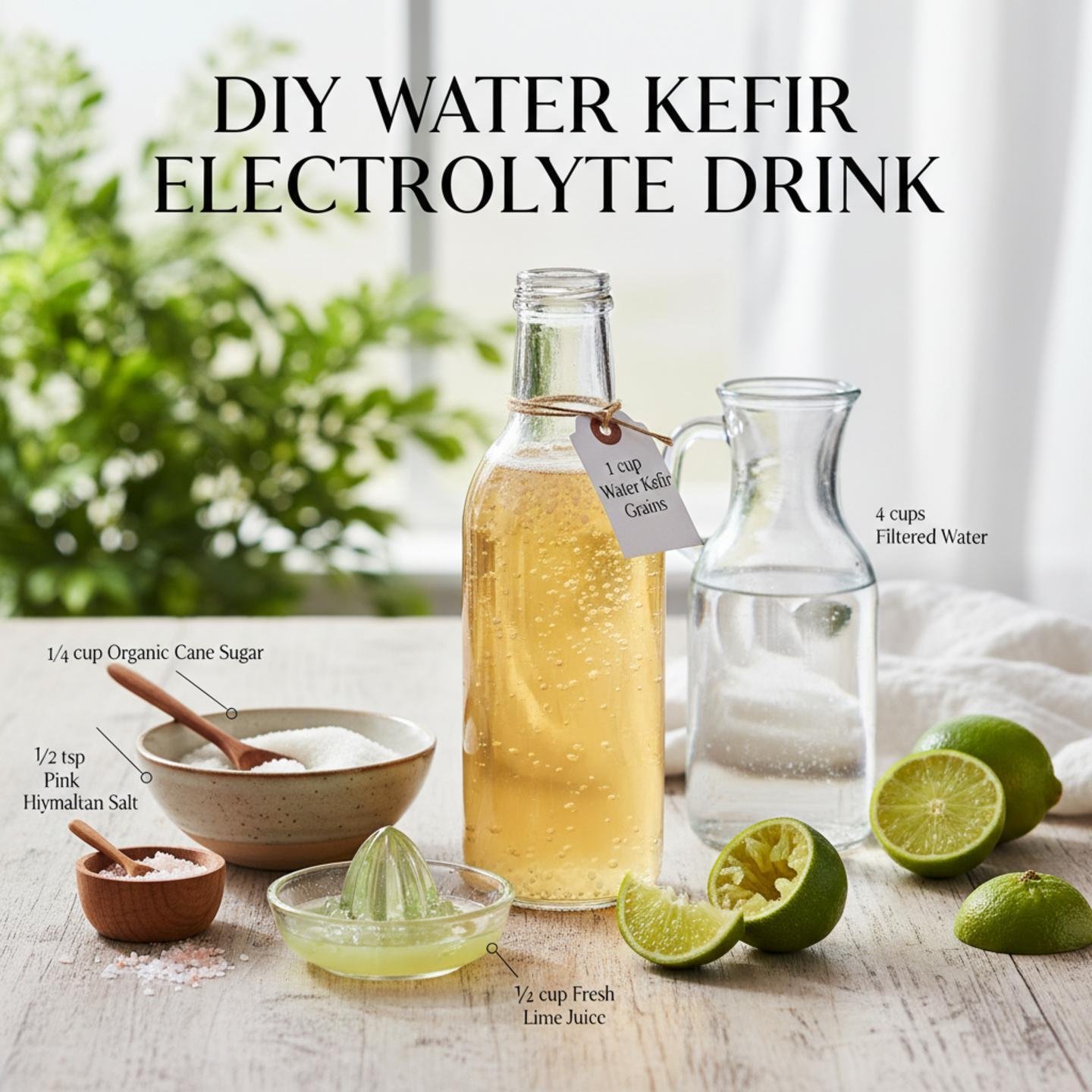 DIY Water Kefir Electrolyte Drink