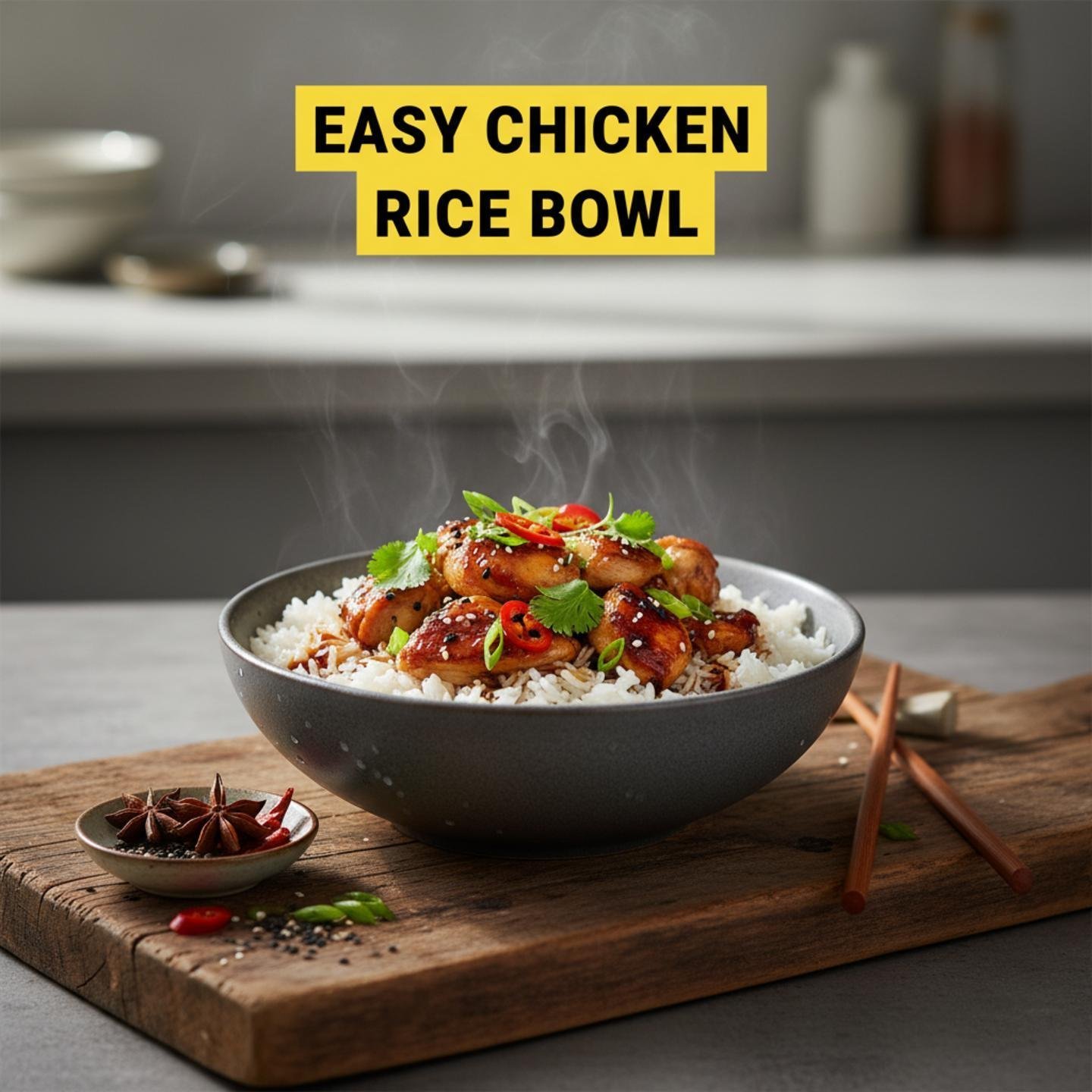 Easy Chicken Rice Bowl