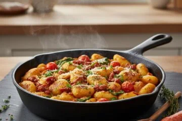Easy Chorizo Gnocchi Skillet