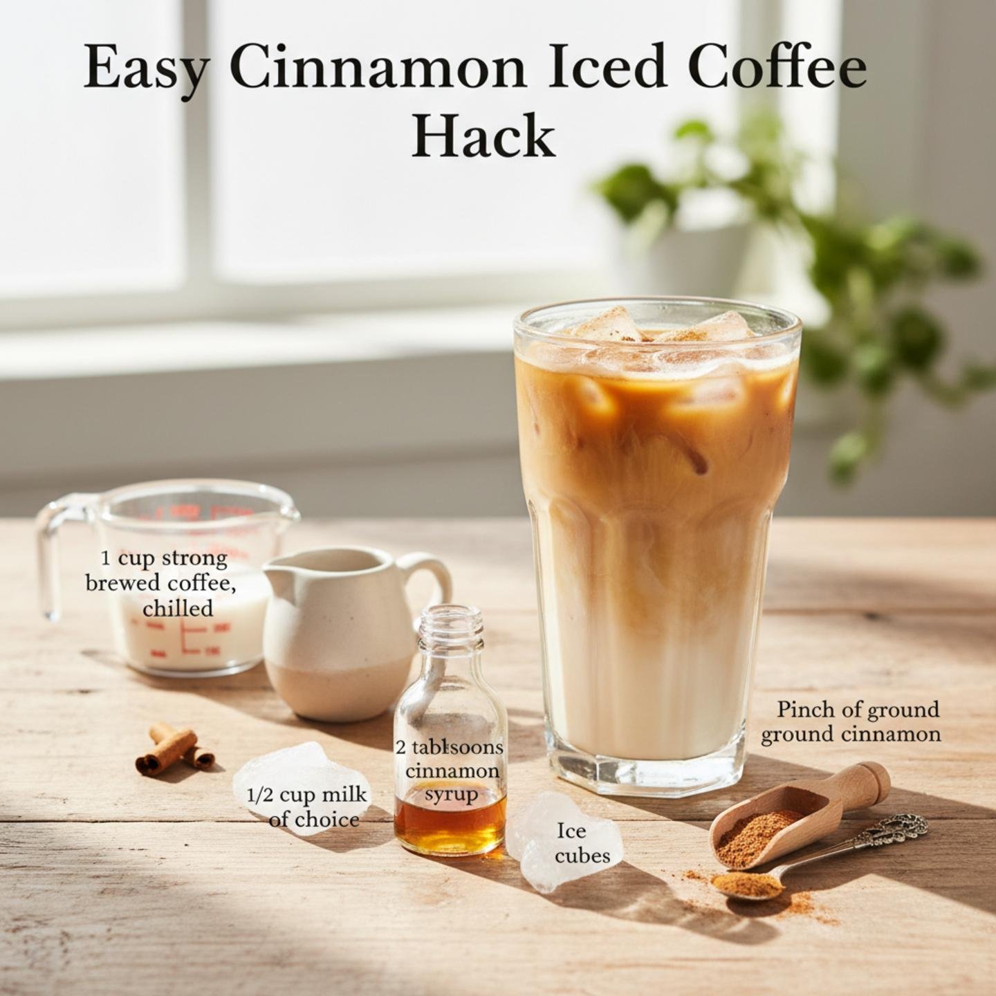 Easy Cinnamon Iced Coffee Hack