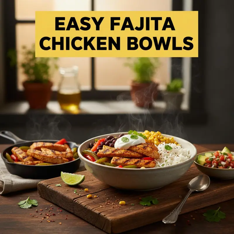Easy Fajita Chicken Bowls