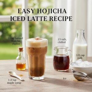 Easy Hojicha Iced Latte Recipe