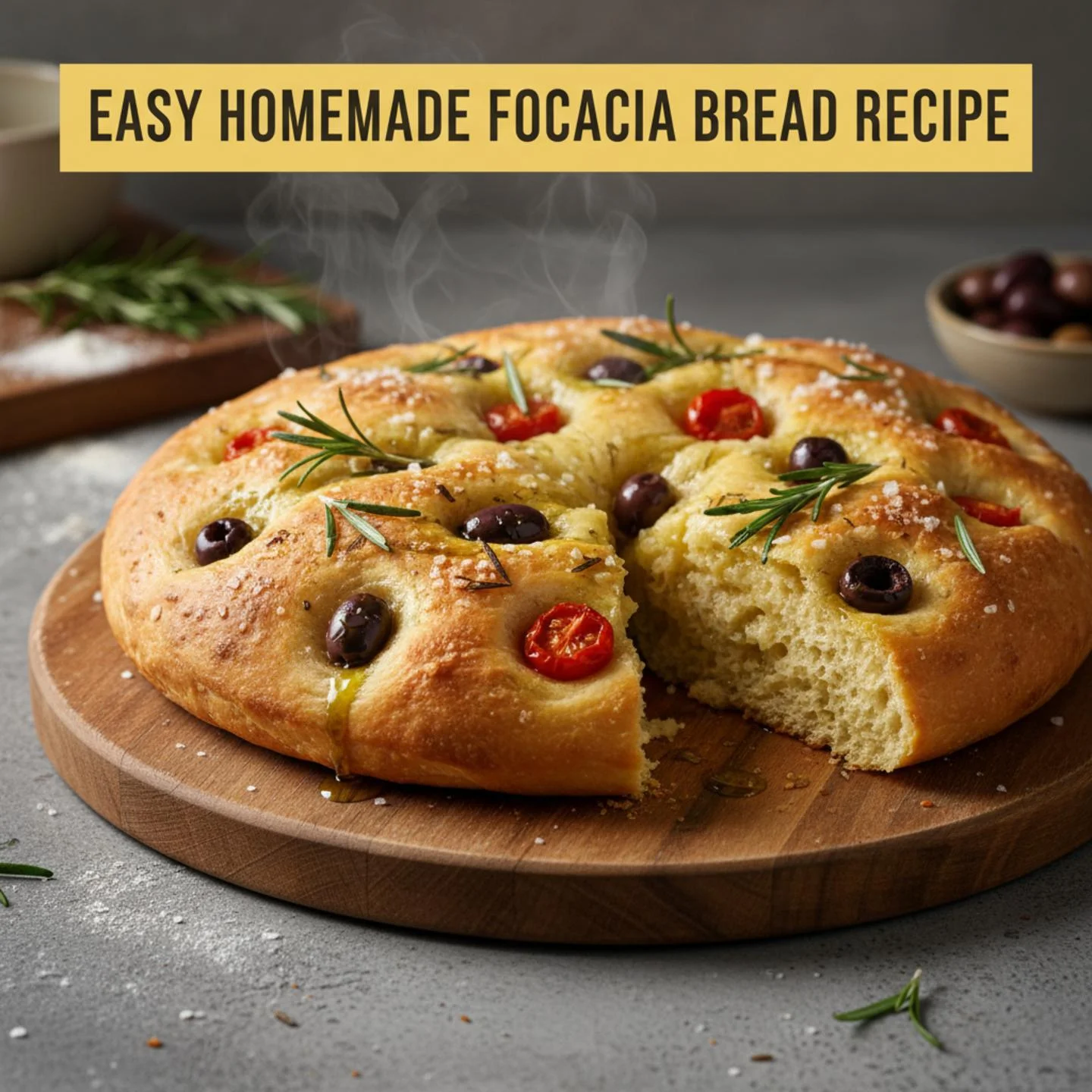 Easy Homemade Focaccia Bread Recipe