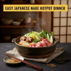 Easy Japanese Nabe Hotpot Dinner