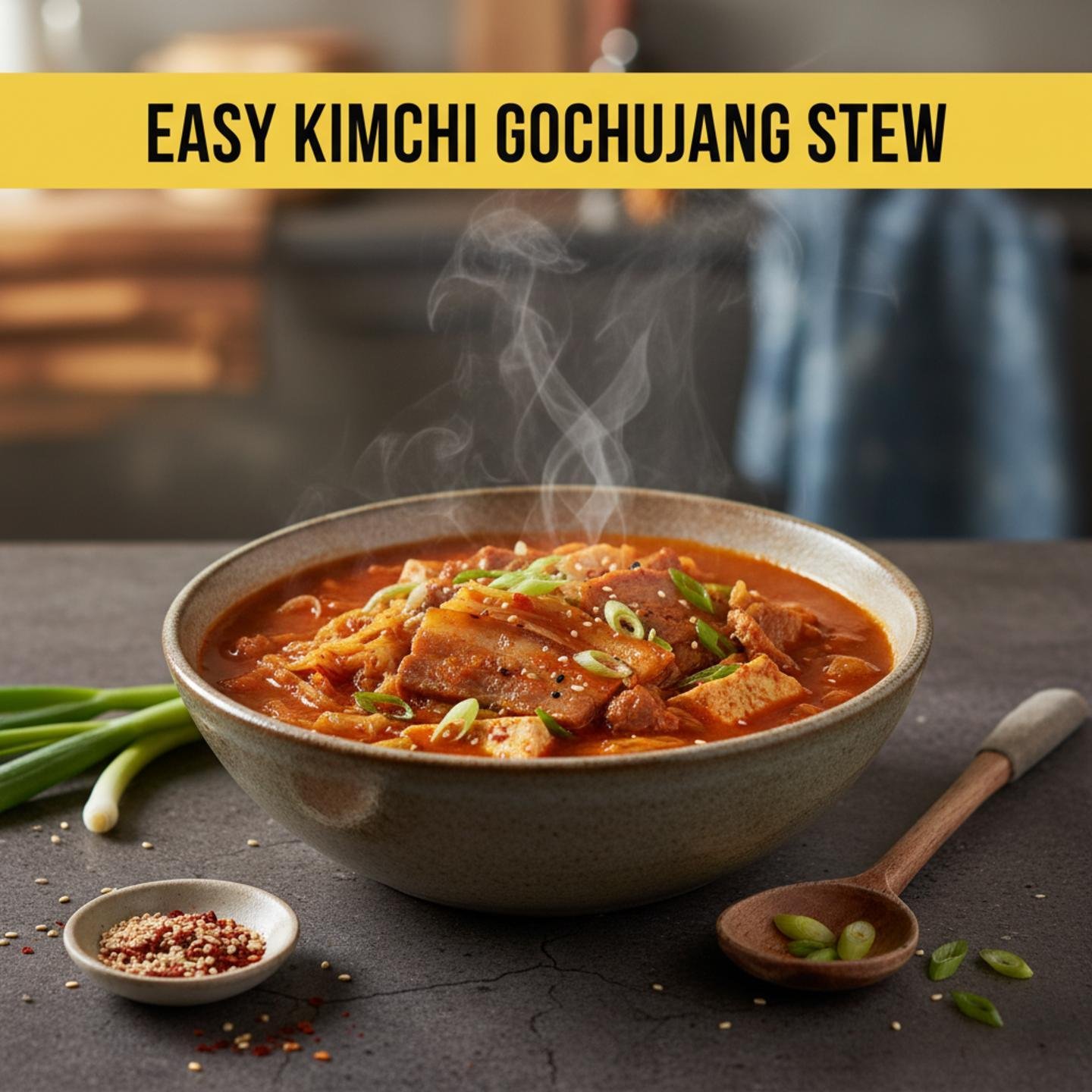 Easy Kimchi Gochujang Stew