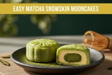 Easy Matcha Snowskin Mooncakes