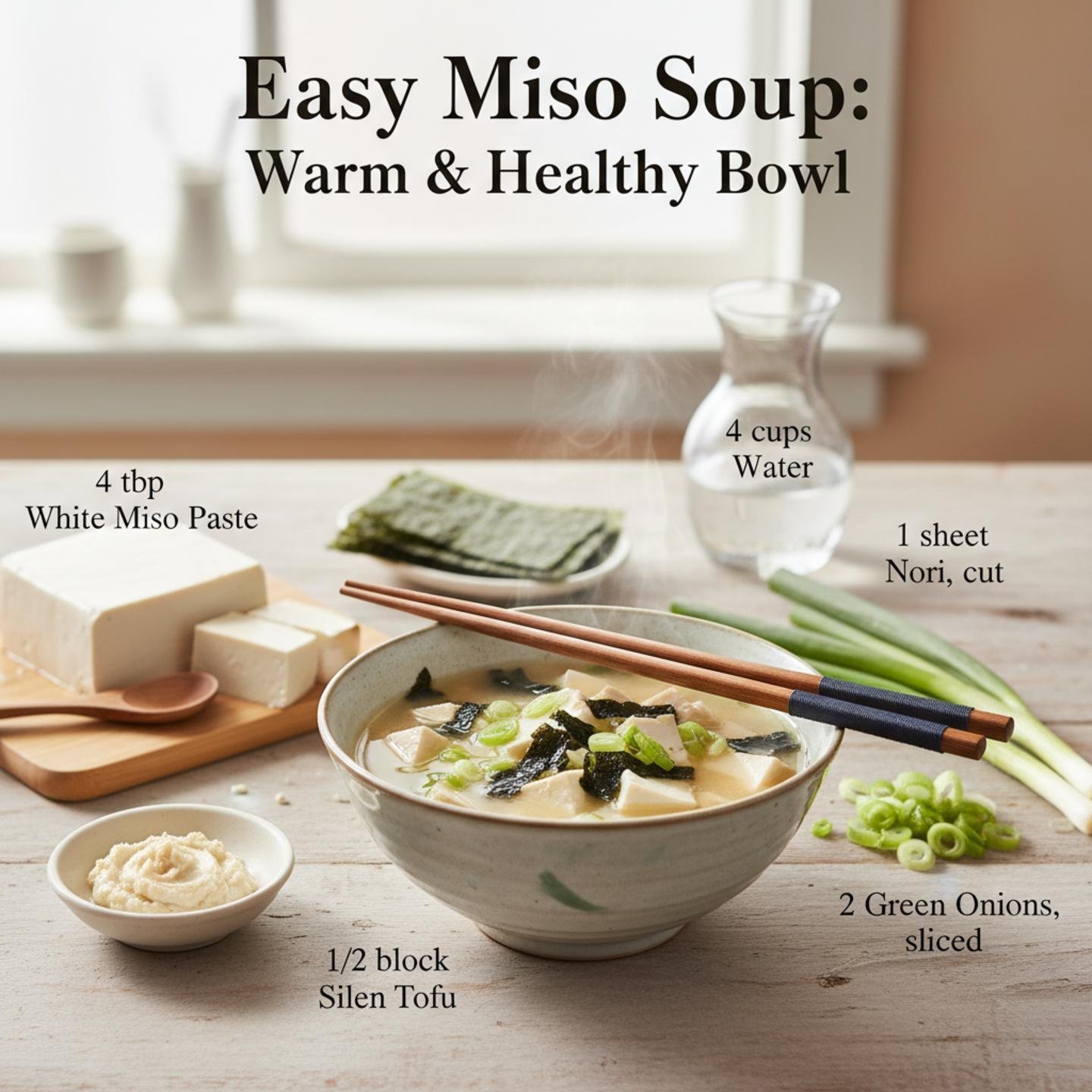 Easy Miso Soup: Warm & Healthy Bowl