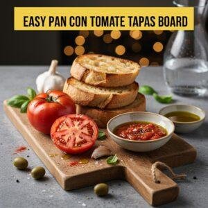 Easy Pan Con Tomate Tapas Board