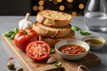Easy Pan Con Tomate Tapas Board