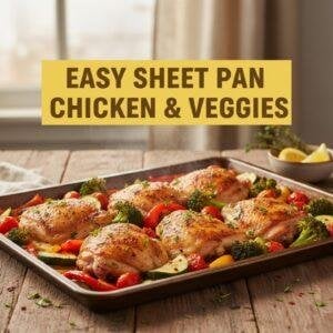 Easy Sheet Pan Chicken & Veggies