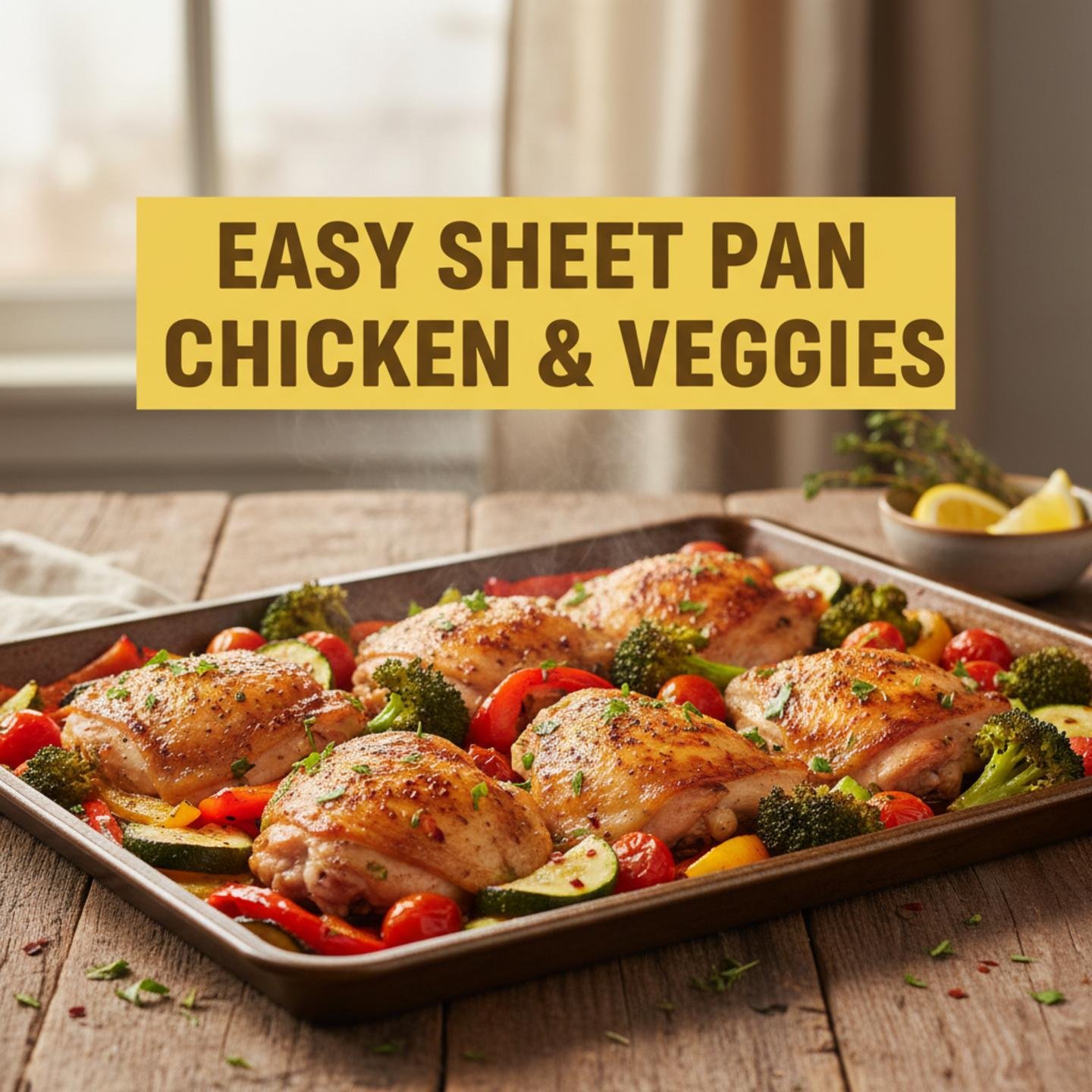 Easy Sheet Pan Chicken & Veggies