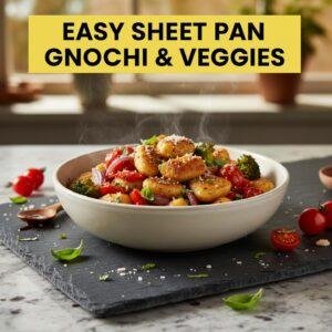 Easy Sheet Pan Gnocchi & Veggies