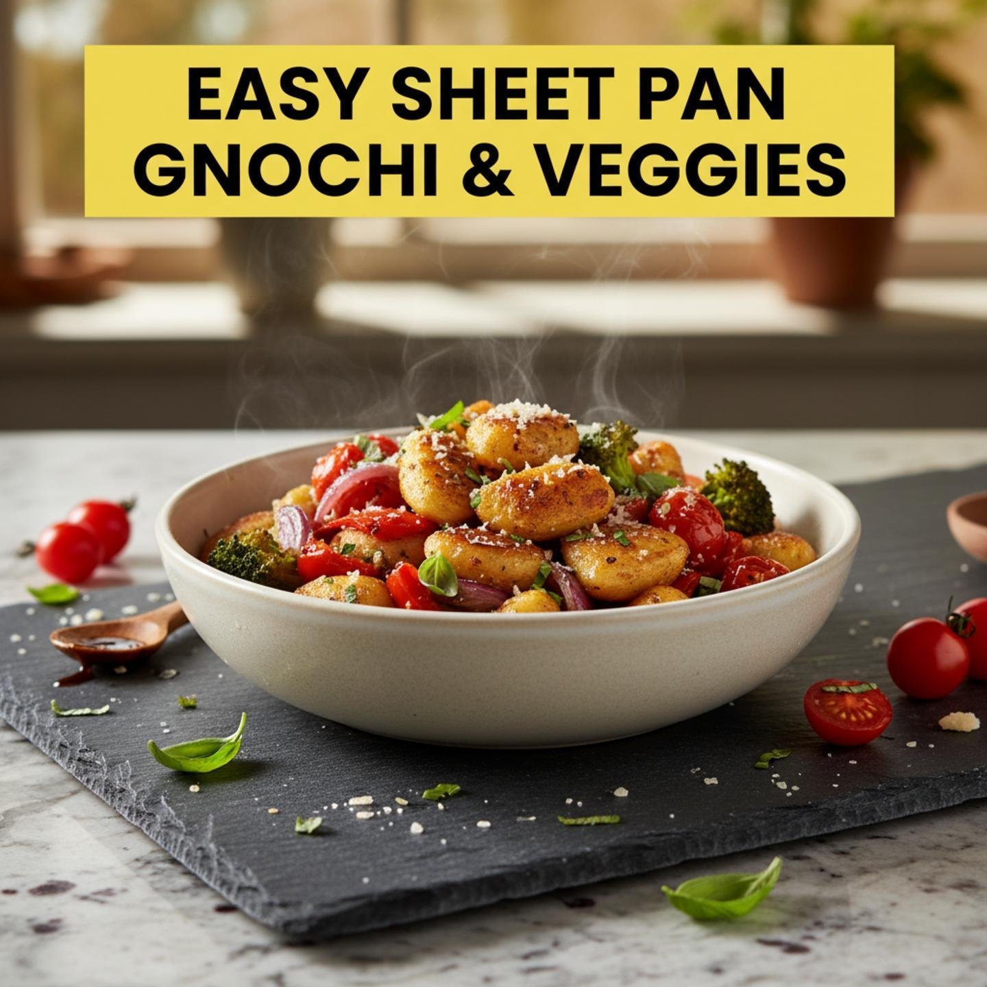 Easy Sheet Pan Gnocchi & Veggies