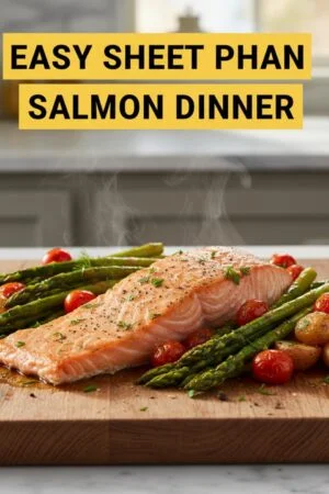 Easy Sheet Pan Salmon Dinner