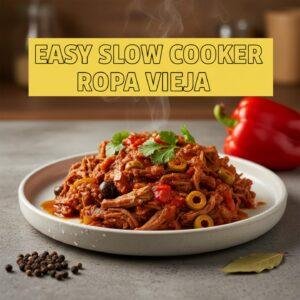 Easy Slow Cooker Ropa Vieja