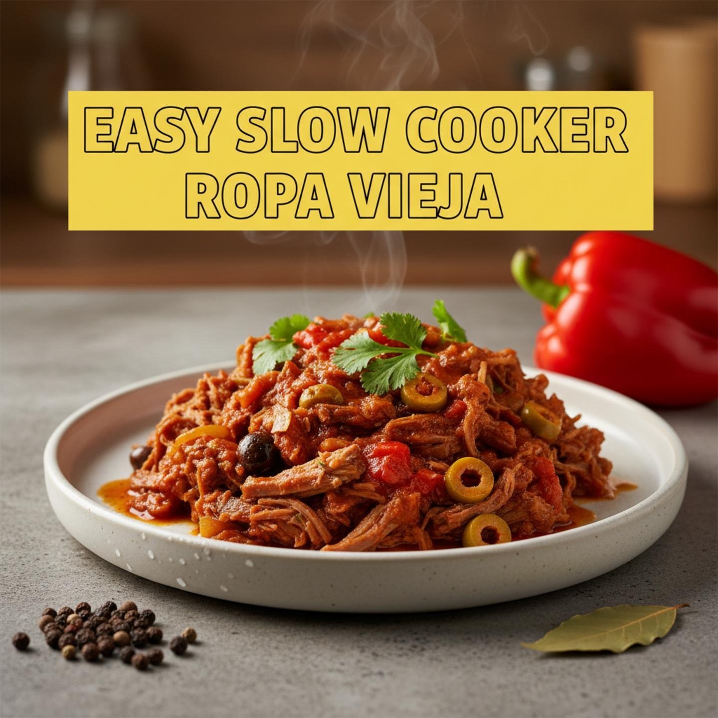 Easy Slow Cooker Ropa Vieja