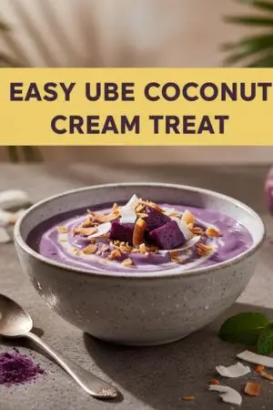 Easy Ube Coconut Cream Treat