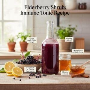 Elderberry Shrub: Immune Tonic Recipe