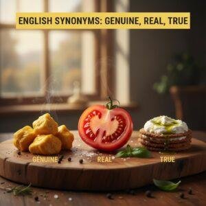 English Synonyms: Genuine, Real, True