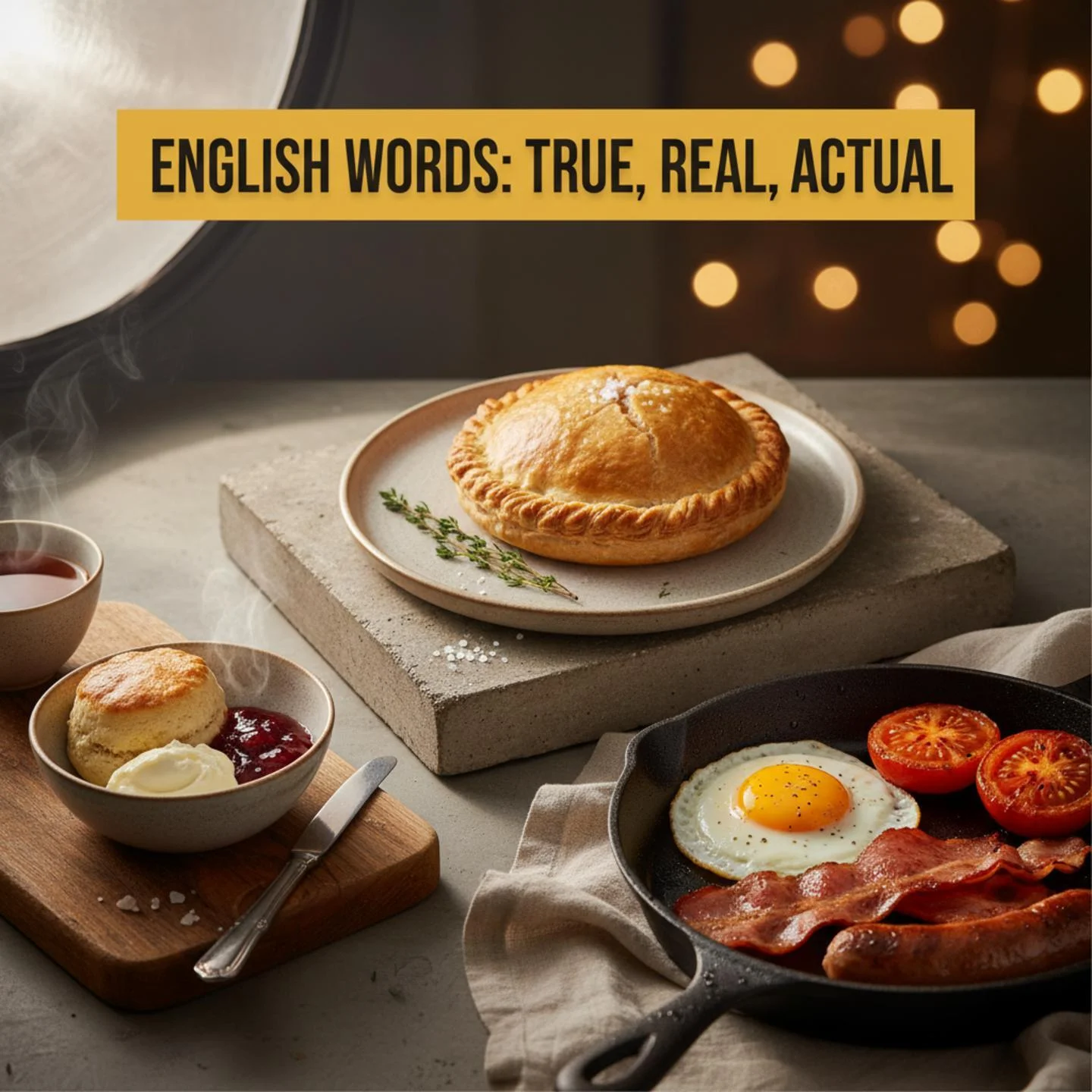 English Words: True, Real, Actual