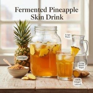 Fermented Pineapple Skin Drink