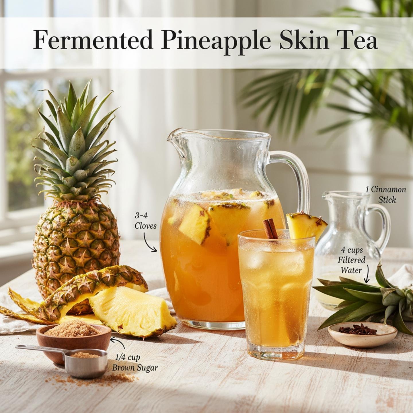 Fermented Pineapple Skin Tea